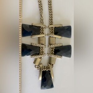 Elegant Blue and Gold Necklace